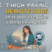 High-Paying Best Remote Jobs